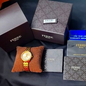 Ferre Milano Gold Watch